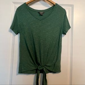 Green tie t-shirt